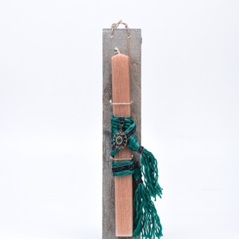 Λαμπάδα με μεταλλικό κρεμαστό 7*45cm 