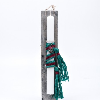 Λαμπάδα με μεταλλικό κρεμαστό 7*45cm 