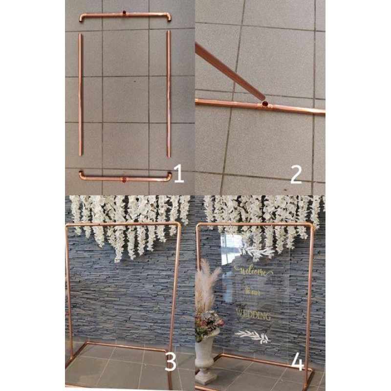 Board PlexiGlass ''Welcome to our Wedding''