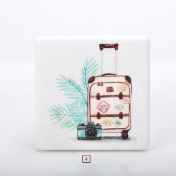 Marble printed Travel theme