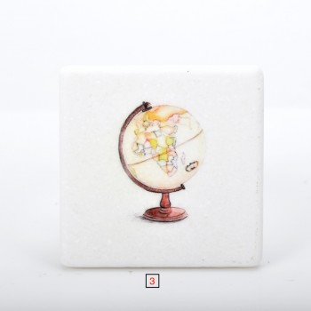 Marble printed Travel theme